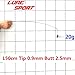 LureSport 4pcs 50cm Solid Carbon Rod Tip Blank no Paint Rod Building Components Fishing Pole Repair DIY Accessories