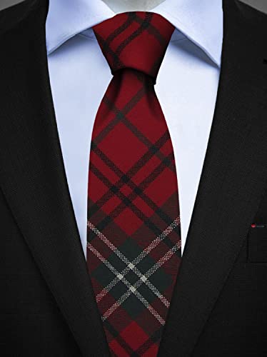 Cravate en laine Morrison Red Tartan fabriquée en Écosse par I LUV LTD