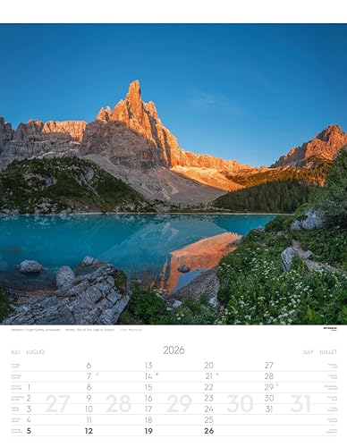 Weltnaturerbe Dolomiten. Dolomiti Patrimonio Naturale Dell'umanità. Calendario Grande 2026: Dolomiti, Patrimonio Naturale Dell'umanità - World Natural Heritage Dolomites - 8