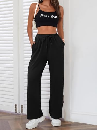 Image of dockstreet Straight Wide fit Long Length Open Bottom Jogger for Women /Trending Multi Pocket Style, Relaxed Casual Pants for Women