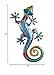 Regal Art & Gift Gecko Wall Décor 19-Inch, Vibrant Hand-Painted Lizard Wall Art for Indoor/Outdoor Living Room, Patio & Garden Decoration, Rainbow Purple, 10”L x 1.5”W x 19”H