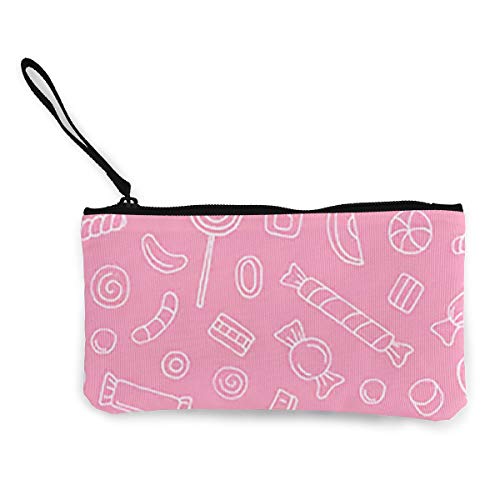 Preisvergleich Produktbild Canvas-Geldbörse, Münztasche mit Reißverschluss, leicht und tragbar für Handy Candy