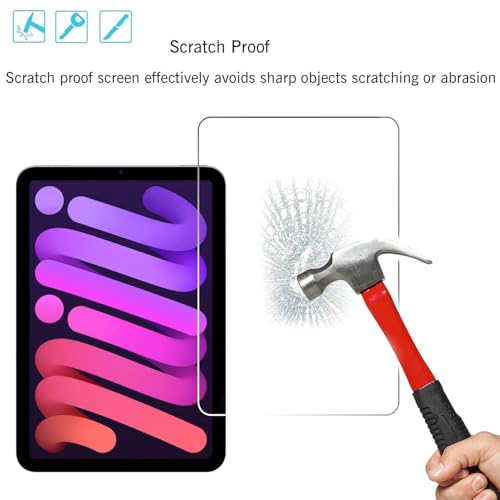 Image of Ailun Screen Protector for iPad Mini 7 A17 Pro 7th Gen 2024 & Mini 6th Gen 2021 Release, 8.3 Inch,Tempered Glass 2.5D Edge,iPad Mini 7 & 6,Case Friendly,2 Pack
