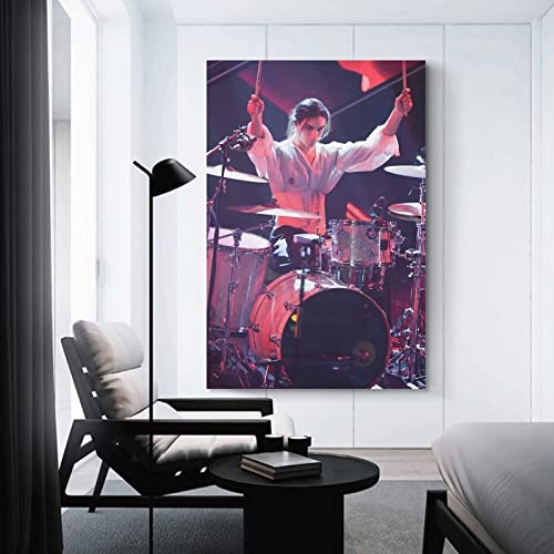 Maneskin Drummer Ethan Torchio Poster Decoratief Schilderij Canvas Muur Kunst Woonkamer Posters Slaapkamer Schilderij… - Image 4