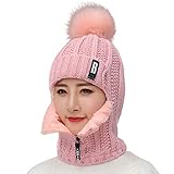 Bonnet et écharpe intégrés pour que la tête, les oreilles, le visage et le cou restent très chauds et coupe-vent. Idéal pour les activités de plein air.