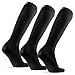 Produktbild DANISH ENDURANCE Weiche Kniestrümpfe für Herren & Damen, kniehohe Socken, 3 Pack (Schwarz, 39-42)