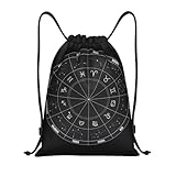 Compacta y portátil: esta bolsa ligera con cordón se puede plegar para que sea cómoda de transportar y almacenar. Es perfecta para usar como mochila de gimnasio, mochila escolar o compañero de viaje.