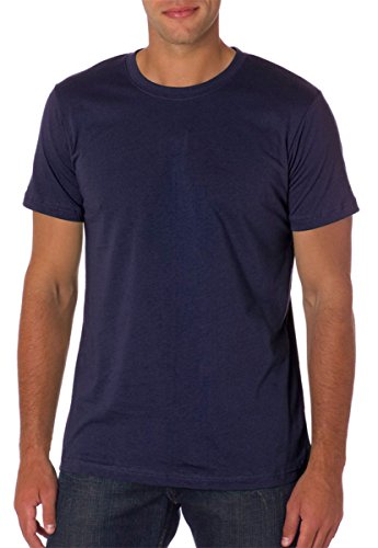 BELLA+CANVAS Men's Jersey Short Sleeve Tee, Navy, M