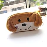 Handwäsche lufttrocknen Cartoon Tier Plüsch Bleistiftbeutel Mädchen Kosmetiktasche Schöne Stift Box Plüsch Schreibwaren Tasche Kinder Federmäppchen 1 Stück Ingwer