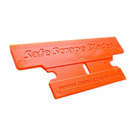 MINISCRAPER® Plastic Razor Blades, T Blade 50% Wider 20 Pack Cover