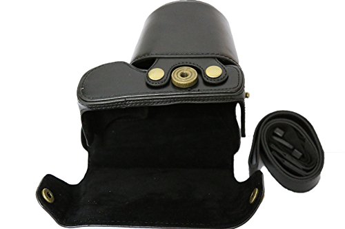 Pdxd-Share Protective Camera Leather Case Bag Cover For Panasonic Lumix Dmc-Gx7 Gx7 14-42Mm Lens (Black) #TOP5