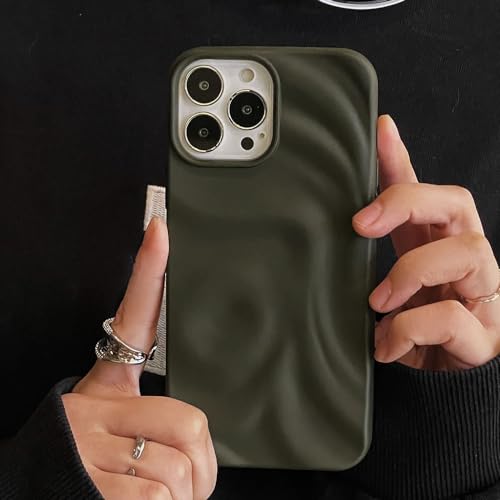 Coque silicone mat pli 3D iPhone 12 Pro Max anti trace glisse