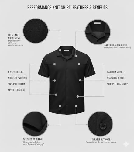 Image of FASHA Men's Half Sleeve Shirt for Men - Casual Summer Shirt, Regular Fit Collared Button Down, Stylish Lightweight Short Sleeve Shirt for Men, Formal & Casual Wear-Pack of 1