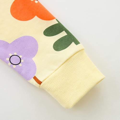 Bumeex 100% Cotton Toddler Girl's Cute Cartoon Long Sleeve Sweatshirt Clothes Clothing Outfits 2-7Y4