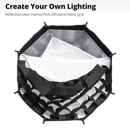 Boîte à lumière Bowens AMBITFUL mini softbox 45cm avec grille de studio PS45