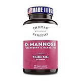 Thomas' all-natural Remedies D-mannose 1200mg - with Cranberry and Dandelion - Natural Urinary Tract and UTI Health Support - Best dmannose Capsules - NO fillers, All-Natural, Vegan - 120 Capsules