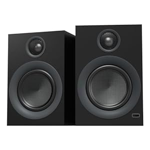 ABRAMTEK X20 Powered Bluetooth Bookshelf Speakers, aptX HD Bluetooth, USB & AUX Input, Sub Out (Pair)