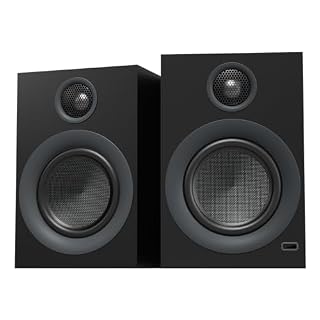 ABRAMTEK X20 Powered Bluetooth Bookshelf Speakers, aptX HD Bluetooth, USB & AUX Input, Sub Out (Pair) - Les Beatles, Paul McCartney, John Lennon, RIngo Starr, George Harrison