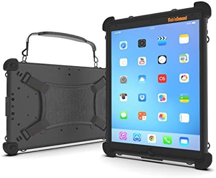 MobileDemand Ultra Rugged Case for iPad Pro 10.5 and iPad Air 3rd Gen 10.5 – Briefcase Handle, Back Hand Strap – Lightning Port Cover – Shock Absorbing Rubber Bumpers, Fully Protective Case – Black