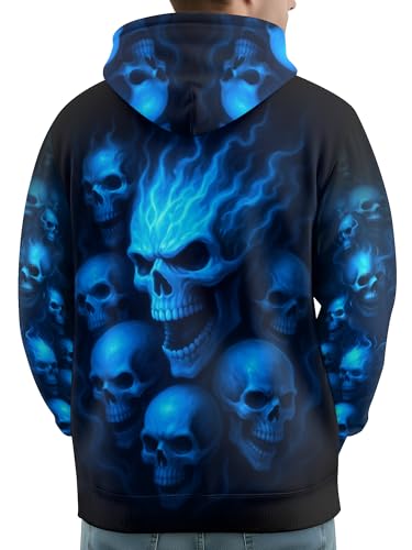Image of PAGYMO Graphic Hoodies for Men Funny Novelty Pullover Hooded Sweatshirt | Funny 3D print, cool novelty design, colorful pattern, mens graphic pullover hoodie, sarcastic style, funky winter fashion