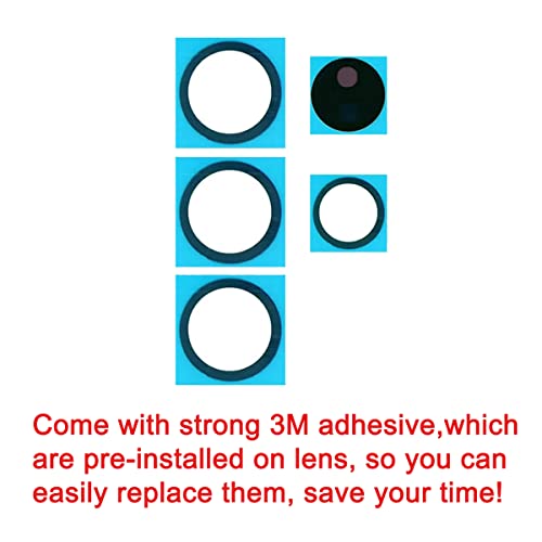 Perzework 2 Sets Back Rear Camera Lens Glass Replacement for Samsung Galaxy S22 Ultra with pre-Installed Adhesive and Reparing Toolkit by Perzework - Used condition - Image 3