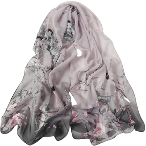 Generisch Bufanda para hombre compatible con moto de gasa, bufanda larga de seda, bufanda pequeña, chal para niños y niñas, gris, Talla única