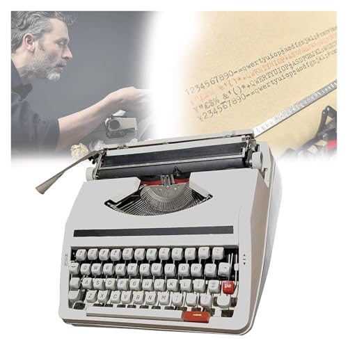 FXLUHAY Máquina de Escribir Manual Tradicional Vintage, máquina de Escribir Manual portátil for Notas o Cartas o Escritura Creativa, máquina de Escribir Antigua