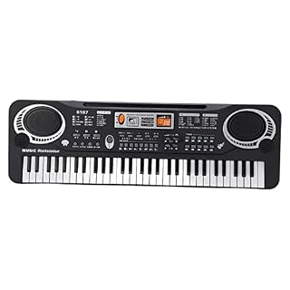 lonuo Clavier électronique avec 61 Touches, 10 Combinaisons de Rythmes, 6 Morceaux de Démonstration, Instrument de Piano… - Les Beatles, Paul McCartney, John Lennon, RIngo Starr, George Harrison