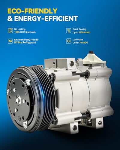 Image of PHILTOP Air Conditioner AC Compressor with Clutch Fit for Ford F-150 Lobo 2002 2003, Ford Lobo 2002 2003, for F-250 Super Duty F-350 Super Duty 2002 2003 2004 2005 2006 2007, Replace for 58167