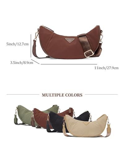 Image of NEWBELLA Small Shoulder Bags for Women - Trendy Underarm Purse & Crossbody Handbag for Daily Commute & Evening