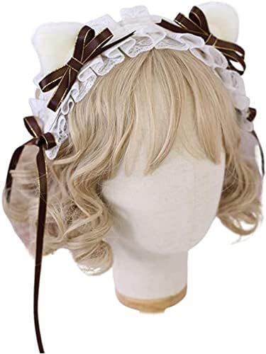 猫耳 カチューシャロリータ ロリータ うさぎ耳 レースカチューシャ 兎耳 レディース コスプレ おしゃれ メイド風 超 かわいい ネコ耳 3way 髪飾り コスプレ用 ヘアアクセサリー ヘアバンド リボン ゴスロリ メイドカフェ ブラック ブラウン