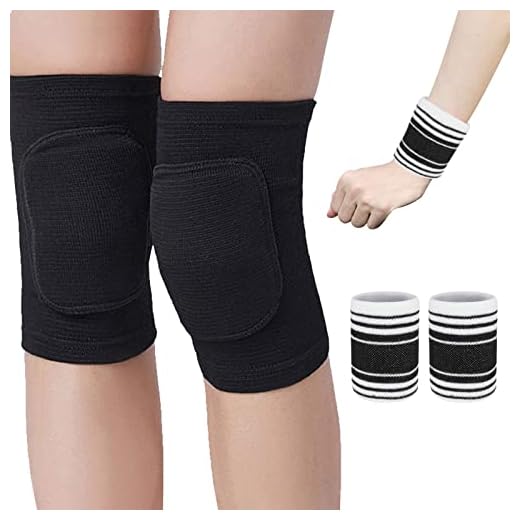 DKDDSSS 4 Pcs Rodilleras Kit,Protector de Rodilla Deportivas para Hombres y Mujeres,Elásticas Antideslizante Soporte de Rodilla, para Correr Fútbol Ciclismo Patinaje Esquí Baile (Negro, M)