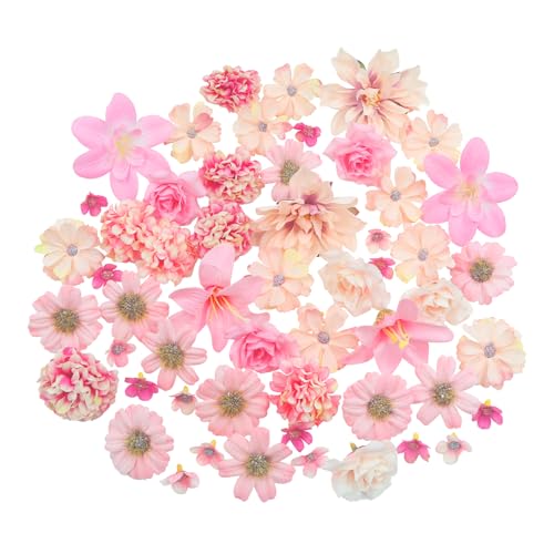 Avagiaforu Fleurs Artificielles, 48 Fleur Artificielle Deco, Têtes de Fleurs Rose Pivoine Artificielles, Fausse Fleur Decoration, Fausses Fleurs, Fleurs en...