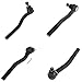TRQ Front Tie Rod Set Compatible with 1999-2004 Jeep Grand Cherokee