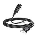 Hisense 6FT TV Power Cord - Fit for Roku & Samsung TVs, Universal Replacement 2 Prong Cord