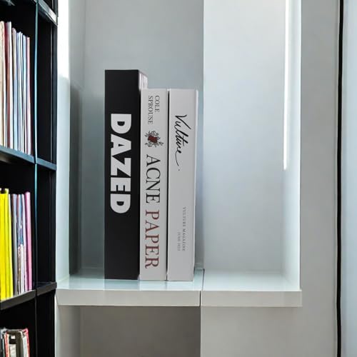 3 Stück Faltbare Dekorative Bücher, Dekoratives Fake Bücher für Wohnkultur, Mode Faux Bücher Set, Modische Gefälschte Buch, Gestapelte Bücherboxen, Schöne Buchdekoration für Couchtische/Regale