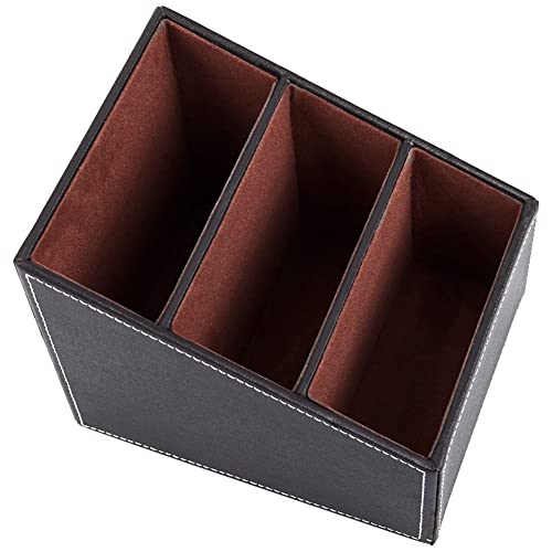 Boite de rangement telecommande cuir pour ne plus chercher - 4