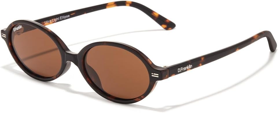D.Franklin Gafas de sol unisex con cristales de protección UV - Modelo ultra light ellipse - Redondo - Para Hombre y Mujer - Sunglasses