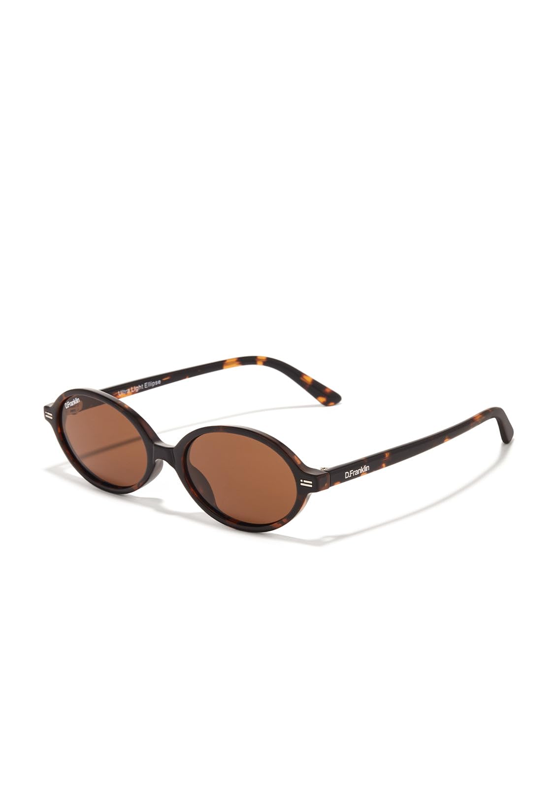 D.Franklin Unisex Sunglasses with UV Protection Lenses - Ultra Light Ellipse - Round - For Men and Women - Sunglasses
