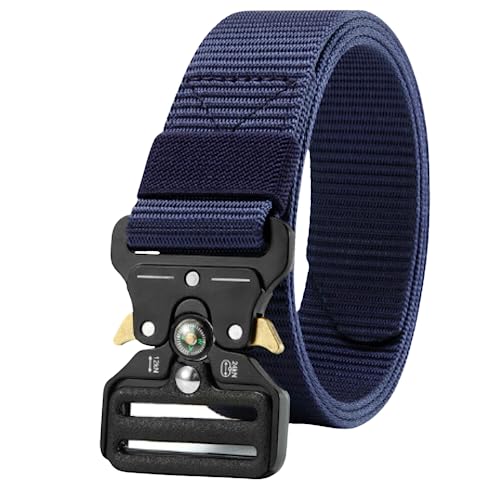 Cinto Tático Militar Com Fivela De Engate Rápido Tipo Fastem (AZUL MARINHO)