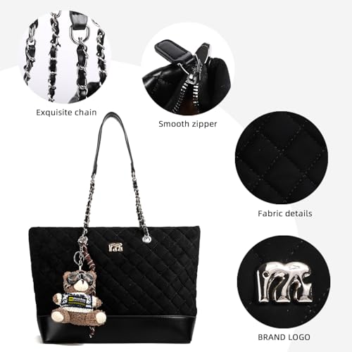 Bolso Tote Retro Grande de Capacidad para Mujer miniatura 4