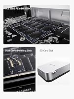 MINIS FORUM AI X1 Pro Mini PC, AMD Ryzen AI 9 HX370 (12 Kerne/24 Threads, bis zu 5,1 GHz) und AMD Radeon 890M, 96GB DDR5, 2TB PCIe 4.0 SSD, 4K Quad Display, Dual LAN 2.5/WiFi 7/BT 5.4/Oculink – Ansicht 4