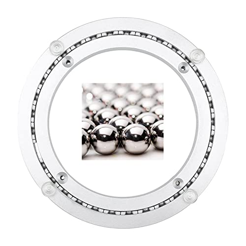 Tocadiscos Lazy Susan de aluminio resistente, rotación de 360 grados con ventosa de silicona, perfecto para cocina y comedor