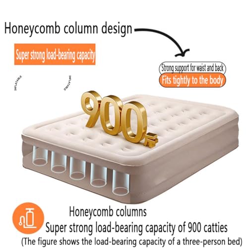 Matelas gonflable 2 personnes avec pompe électrique intégrée pour lit d'appoint - 8