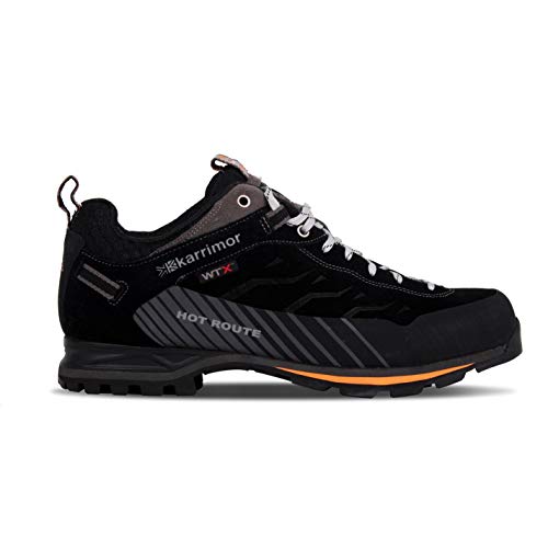 Karrimor Hombre HotRoute Wtx Zapatillas Impermeable Trekking Negro/Naranja EU 41 (UK 7)