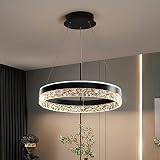 Lampes suspendues au plafond, lustre à LED de luxe pour chambre à coucher, salon, salle à manger, étude, atmosphère postmoderne, rond, quartier des affaires, loft, décoration intérieure, luminaire