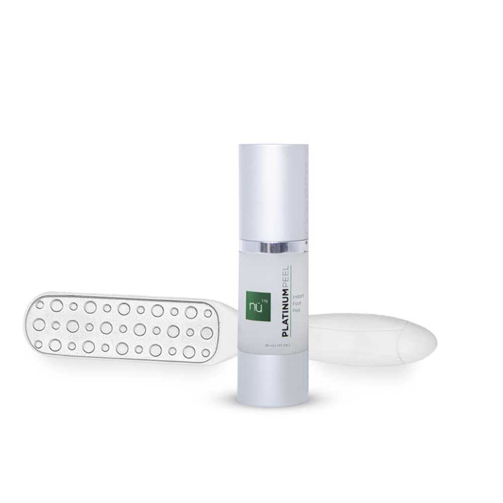 Nu119 Platinum Instant Foot Peel Spray – Exfoliating & Callus Remover for Dry, Cracked Heels & Feet – Fast Acting Skin Peeling Solution for Dead Skin Removal – Natural Foot Care Treatment