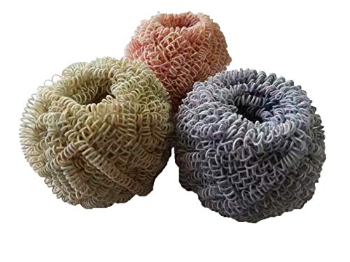 Uniware Light Duty Stainless Steel Scouring Pads, Great for All Kitchen Use, Package of 10