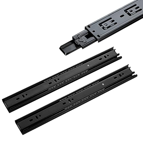 Guías para cajones de metal de 10 a 20 pulgadas, kit de reparación de 3 secciones