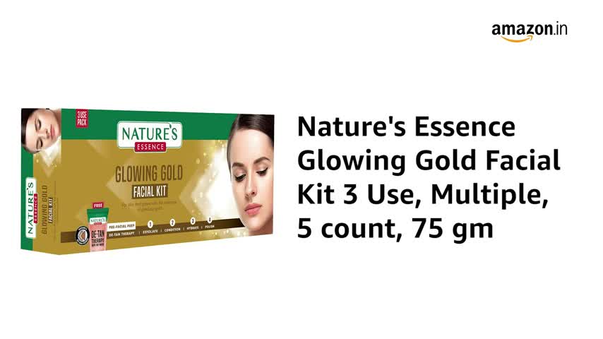 Nature's Essence Glowing Gold++ Facial Kit for Women
